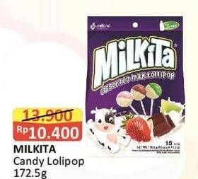 Promo Harga MILKITA Milk Lollipop 172 gr - Alfamart