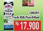 Promo Harga CIMORY Fresh Milk Plain 946 ml - Hypermart