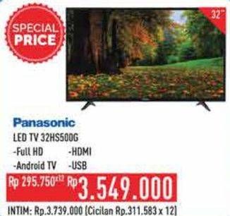 Promo Harga Panasonic TH-32HS500G | Android TV 32"  - Hypermart