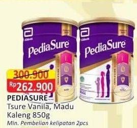 Promo Harga PEDIASURE Triplesure Vanila, Madu 850 gr - Alfamart