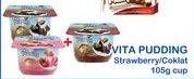 Promo Harga VITA PUDDING Pudding Cokelat, Stroberi 120 gr - Indomaret