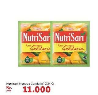 Promo Harga NUTRISARI Powder Drink Mangga Gandaria per 10 sachet 14 gr - Carrefour