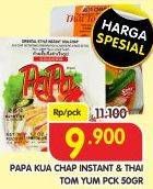Promo Harga PAPA Kua Chap Thai Tom Yum/Oriental Instant Kua Chap 50gr  - Superindo