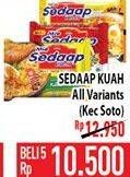 Promo Harga SEDAAP Mie Kuah All Variants per 5 pcs - Hypermart