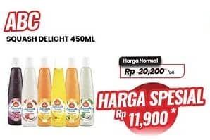 Promo Harga ABC Syrup Squash Delight 460 ml - Carrefour