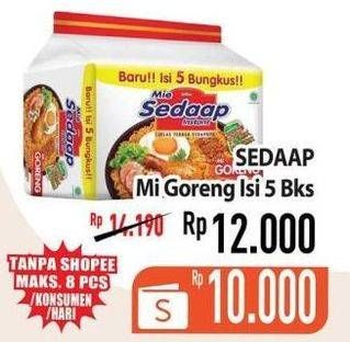 Promo Harga SEDAAP Mie Goreng Original per 5 pcs 90 gr - Hypermart