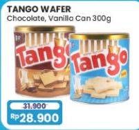 Promo Harga TANGO Wafer Chocolate, Vanilla Milk 300 gr - Alfamart