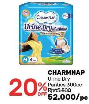 Promo Harga Charmnap Urine Dry Panties 300cc M4  - Guardian