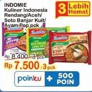 Indomie Kuliner Indonesia Rendang/ Aceh/ Soto Banjar Kulit/ Ayam Pop Pck