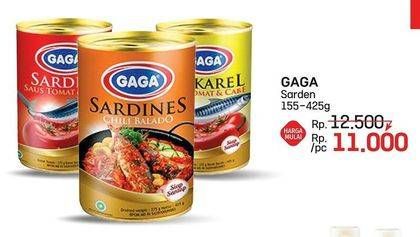 Promo Harga Gaga Sardines 155 gr - LotteMart