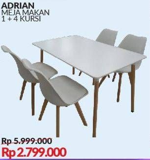 Promo Harga Dining Set Adrian  - Courts