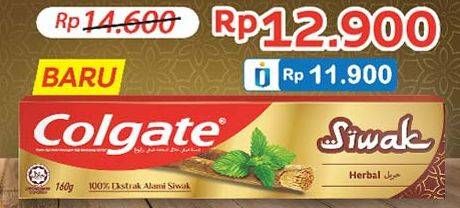 Promo Harga COLGATE Toothpaste Siwak 160 gr - Indomaret