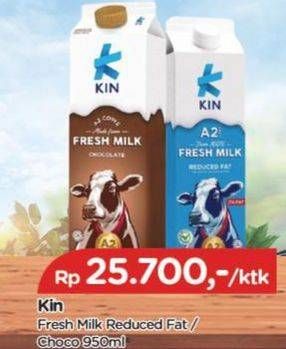 Promo Harga KIN Fresh Milk Chocolate, Reduced Fat 950 ml - TIP TOP