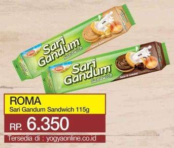Promo Harga ROMA Sari Gandum 115 gr - Yogya