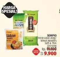 Promo Harga Sempio Fresh Udon Noodles/Sempio Wheat Noodles Soft & Thin   - LotteMart