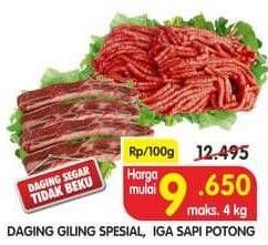 Promo Harga Daging Giling Special & Iga Sapi Potong  - Superindo