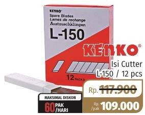 Promo Harga KENKO Cutter Blade L150 per 12 pcs - Lotte Grosir