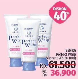 Promo Harga SENKA Perfect Whip Facial Foam Vibrant White 120 gr - LotteMart