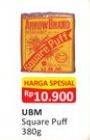 Promo Harga UBM Biscuit Square Puff 380 gr - Alfamart
