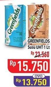 Promo Harga GREENFIELDS UHT 1000 ml - Hypermart