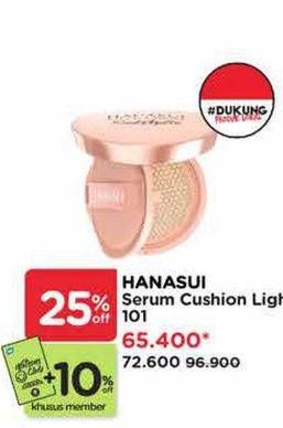 Promo Harga Hanasui Serum Cushion 01 Light 15 gr - Watsons