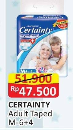 Promo Harga Certainty Adult Diapers M10 10 pcs - Alfamart