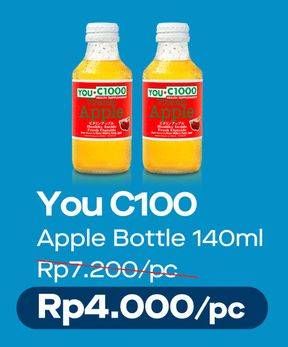 Promo Harga YOU C1000 Health Drink Vitamin Apple 140 ml - Alfamart
