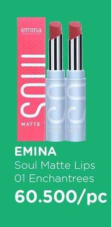 Promo Harga EMINA Soulmate Lipstick 01  - Watsons