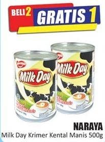 Promo Harga NARAYA Milk Day Sweetened Creamer 500 gr - Hari Hari