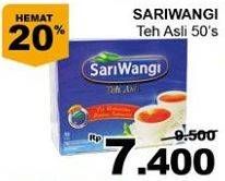 Promo Harga Sariwangi Teh Asli 50 pcs - Giant