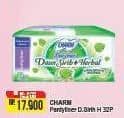 Charm Pantyliner Daun Sirih + Herbal 32 pcs Diskon 6%, Harga Promo Rp17.900, Harga Normal Rp19.200