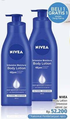 Promo Harga NIVEA Body Lotion Intensive Milk 400 ml - LotteMart