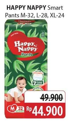 Promo Harga Happy Nappy Smart Pantz Diaper M32, L28, XL24 24 pcs - Alfamidi