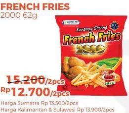 Promo Harga SIANTAR TOP FRENCH FRIES 2000 Kentang Goreng 62 gr - Alfamart