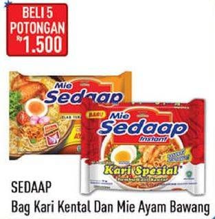 Promo Harga SEDAAP Mie Kuah Ayam Bawang, Kari Spesial 70 gr - Hypermart