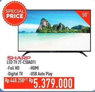 Promo Harga SHARP 2T-C50AD1i Full-HD 50"  - Hypermart