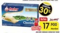 Anchor Cheddar Cheese 150 gr Diskon 32%, Harga Promo Rp17.900, Harga Normal Rp26.490, Khusus Member