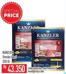 Promo Harga Kanzler Smoked Beef Roll 250 gr - Hypermart