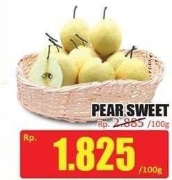 Promo Harga Pear Sweet per 100 gr - Hari Hari