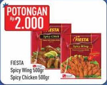 Promo Harga FIESTA Spicy Wing/Spicy Chick 500gr  - Hypermart