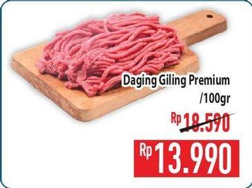 Promo Harga Daging Giling Sapi Premium per 100 gr - Hypermart