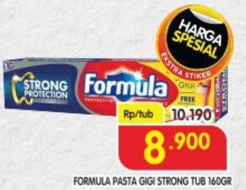 Promo Harga FORMULA Pasta Gigi Strong Protection 160 gr - Superindo