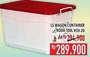 Promo Harga LION STAR Wagon Container + Roda VCH-20 100000 ml - Hypermart