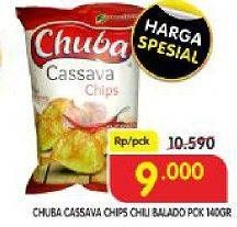 Promo Harga CHUBA Cassava Chips Sambal Balado 140 gr - Superindo