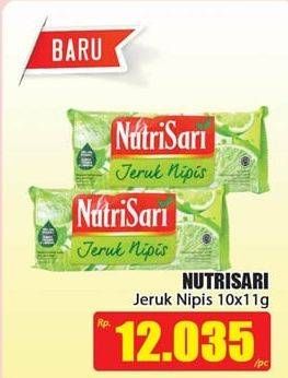 Promo Harga NUTRISARI Powder Drink Jeruk Nipis per 10 sachet 11 gr - Hari Hari