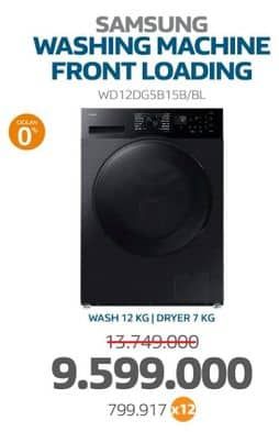 Promo Harga Samsung WD12DG5B15B/BL  - Electronic City