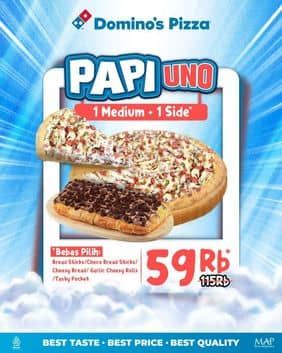 Promo Harga Papi Duo  - Domino Pizza