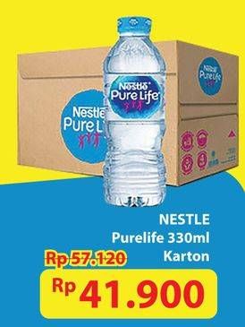 Promo Harga Nestle Pure Life Air Mineral per 24 botol 330 ml - Hypermart