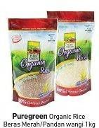 Promo Harga Puregreen Organic Rice Pandan Wangi/ Organic Rice Beras Merah  - Carrefour