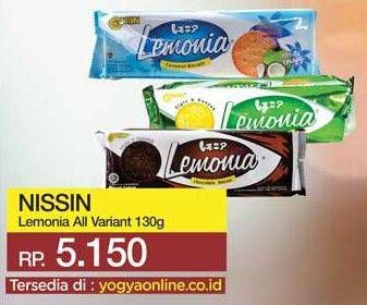 Promo Harga NISSIN Cookies Lemonia All Variants 130 gr - Yogya